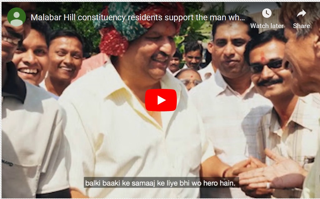 Malabar Hill constituency residents support the man who is always with them